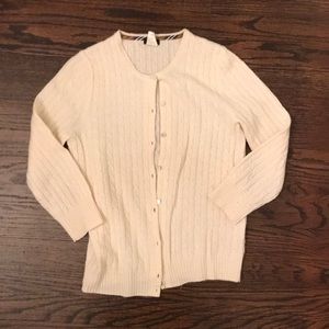 Cream JCREW cardigan